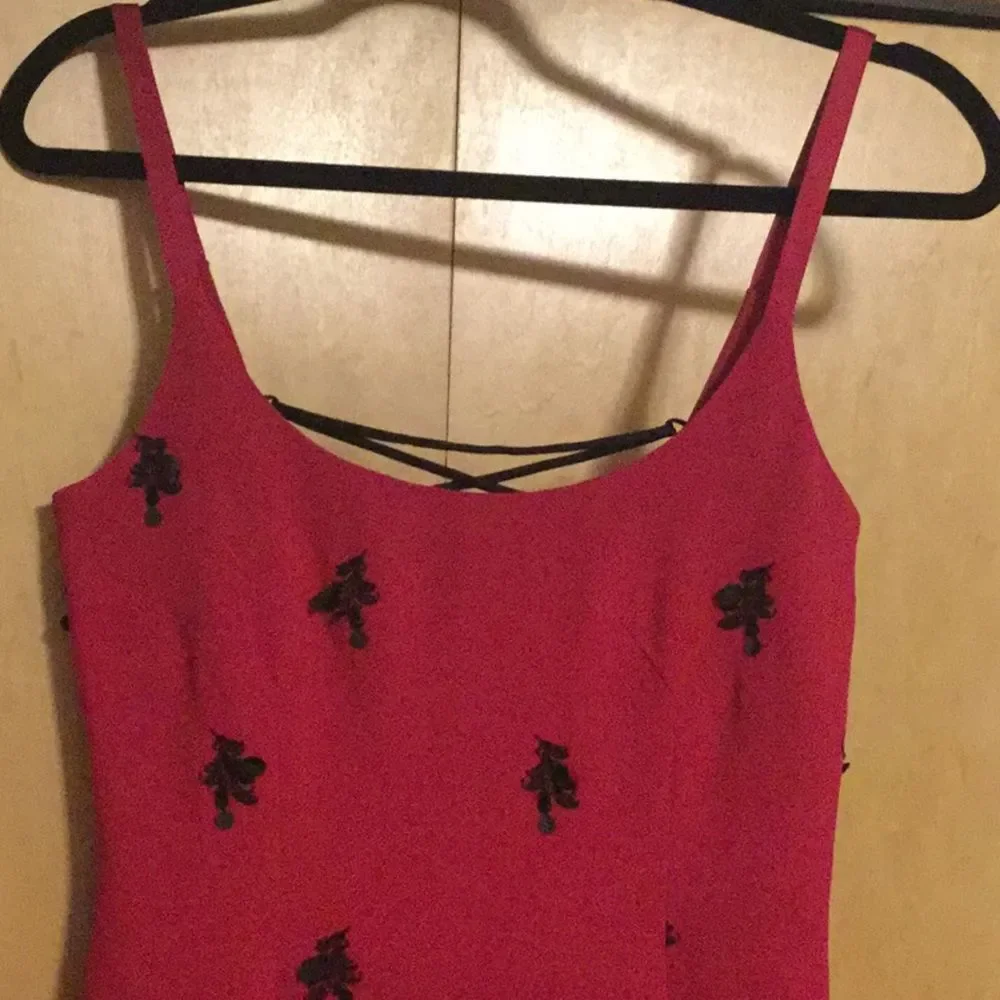 Cinq a Sept Embroidered Lace-Up Back Dress - Picture 3 of 13